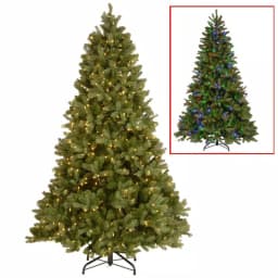 National Tree Company 10 ft. Downswept Douglas Fir Artificial Christmas Tree with 1000 Dual Color LED Lights thumbnail 1