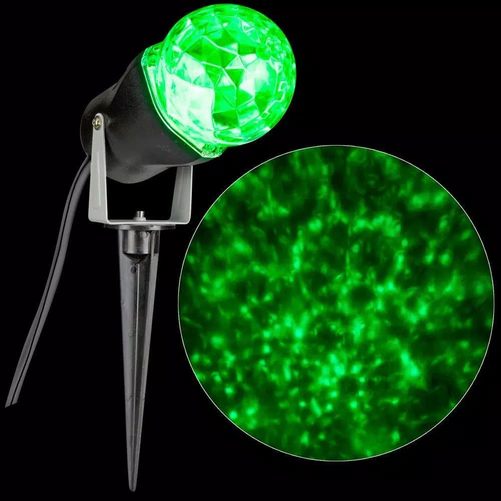 LightShow Green Light Projection LED Spotlight Projector with Stake