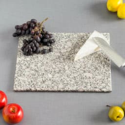 Home Basics 12 x 16 in. White Granite Cutting Board, Rectangular Heavy-Duty Chopping Board thumbnail 1