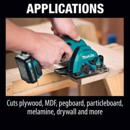 Makita 12V MAX CXT Cordless 3-3/8 in. Circular Saw Kit with Case, 2x 2.0Ah Batteries & Charger thumbnail 5