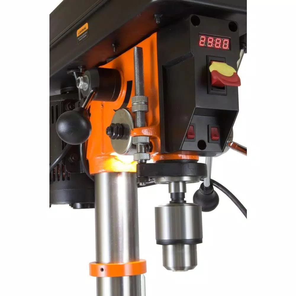 WEN 12 in. Variable Speed Drill Press with LED Digital Readout and Laser Guide