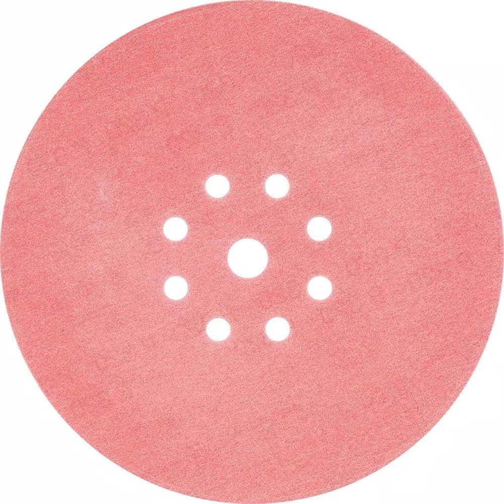 Makita 9 in. Round Ceramic Abrasive Discs, 320-Grit, Hook & Loop (25-Pack)