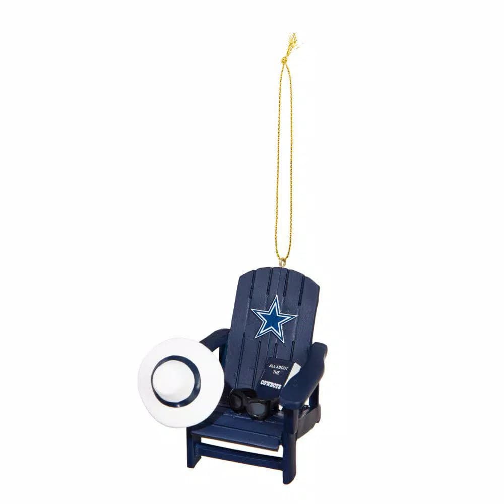 Team Sports America Dallas Cowboys NFL Adirondack Chair Christmas Ornament, Sports & Beach Theme