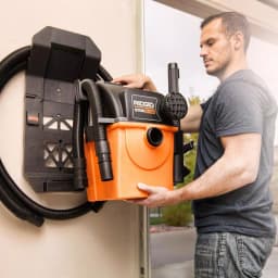 RIDGID 5 Gal. 5.0 Peak HP Stor-N-Go Portable Wet/Dry Shop Vacuum with Wall Mount and LED Car Nozzle thumbnail 10