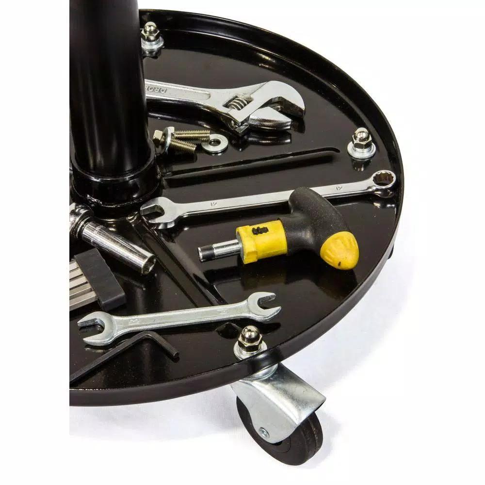WEN 300 lb. Capacity Pneumatic Rolling Mechanic Stool with Tool Tray