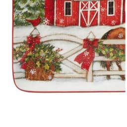 Certified International Christmas on the Farm by Susan Winget 16 in. Ceramic Rectangular Platter thumbnail 2