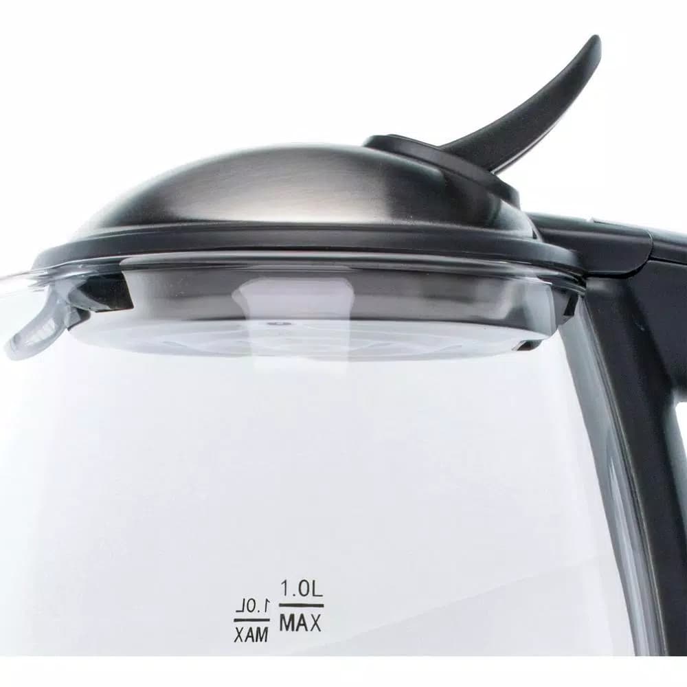 Brentwood Appliances KT-1910BK 1 Liter Cordless Glass Electric Kettle, 4.2-Cup, Black