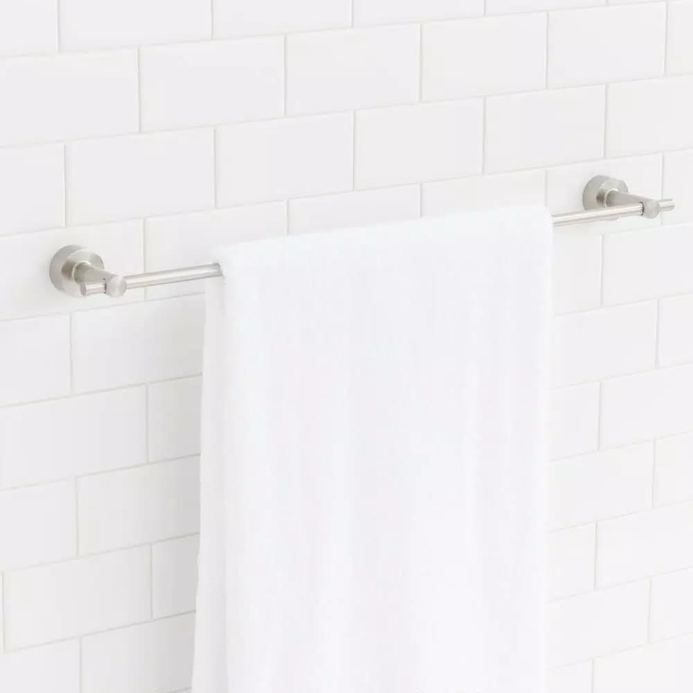 Glacier Bay Innburg 24 in. Towel Bar, Brushed Nickel, Solid Brass
