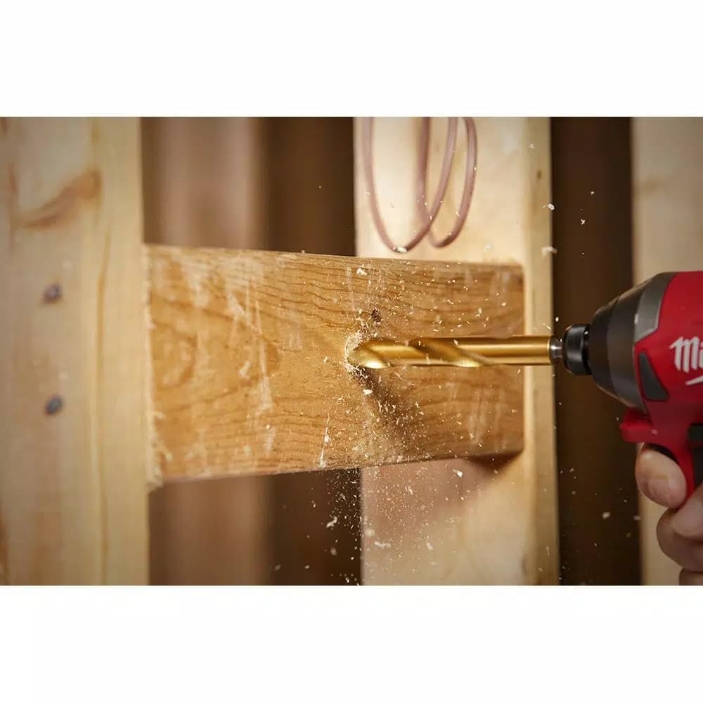 Milwaukee SHOCKWAVE Red Helix 9/32 in. Titanium Drill Bit