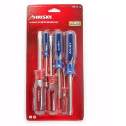 Husky 6-Piece Variety Screwdriver Set, Slotted and Phillips Head thumbnail 1