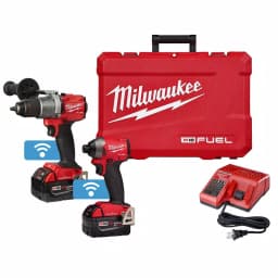 Milwaukee M18 FUEL ONE-KEY 18V Brushless Hammer Drill and Impact Driver Combo Kit with Two 5.0 Ah Batteries thumbnail 1