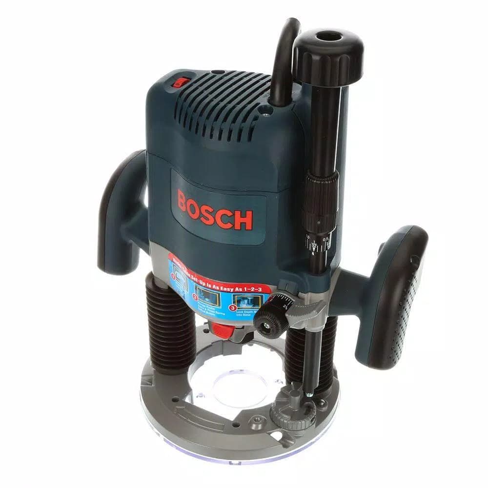 Bosch 15 Amp 3-1/2 in. Corded Variable Speed Plunge Router with Dust Collection