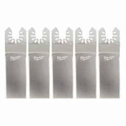 Milwaukee OPEN-LOK Wide Stainless Steel Sealant Cutting Oscillating Multi-Tool Blade, 5-Piece thumbnail 5