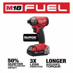 Milwaukee M18 FUEL 2-Tool Combo Kit: Hammer Drill/Driver & Surge Impact Driver with 2 Batteries thumbnail 4
