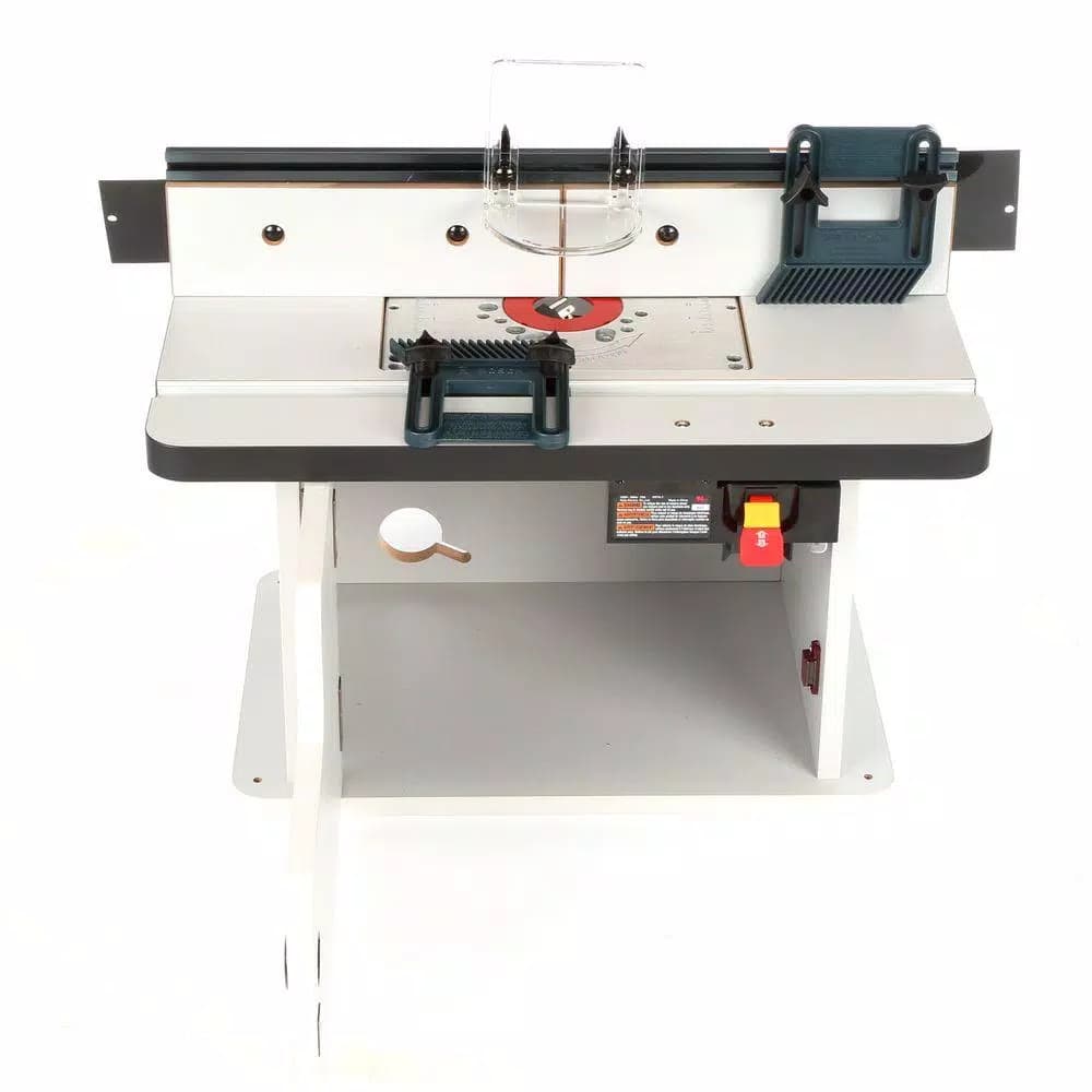 Bosch Laminated MDF Benchtop Router Table with Cabinet and Aluminum Fence
