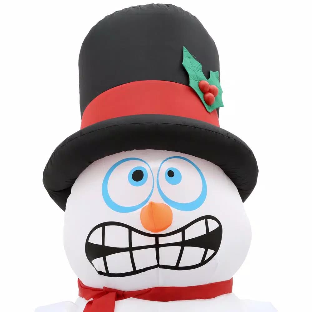 Home Accents Holiday 6 ft. Pre-Lit Animated Shivering Snowman Airblown Inflatable Holiday Decoration