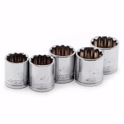 Husky 1/2 in. Drive SAE X-Large 12-Point Socket Set, 5-Piece thumbnail 5