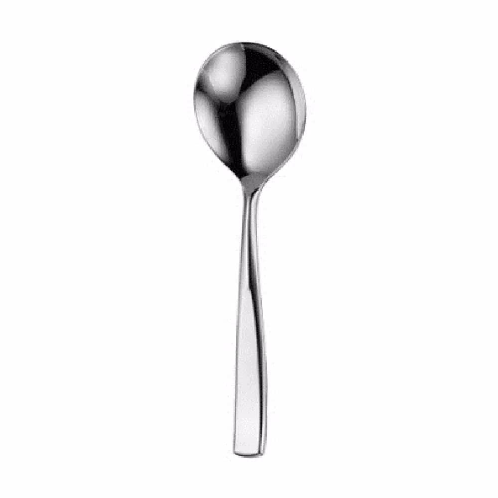Oneida Tidal 18/0 Stainless Steel Round Bowl Soup Spoons, Set of 12
