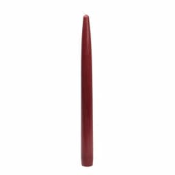 Zest Candle 10 in. Burgundy Taper Candles, 12-Set thumbnail 2
