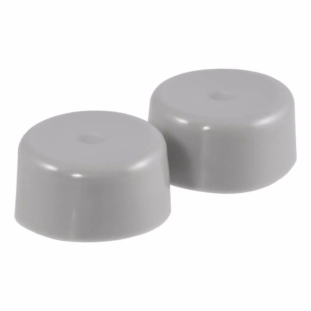 CURT 1.78" Bearing Protector Dust Covers, Gray Plastic (2-Pack)