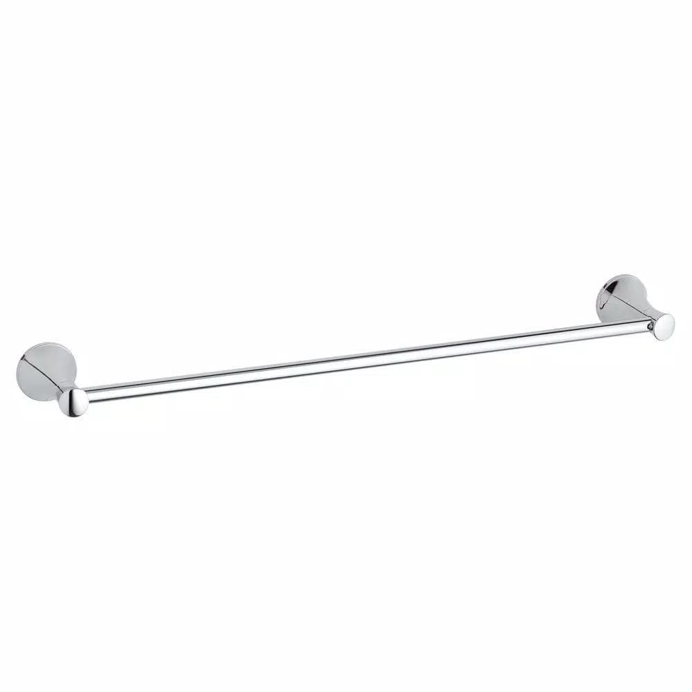 KOHLER Coralais 3-Piece Polished Chrome Bath Hardware Set: Towel Bar, Towel Ring & Toilet Paper Holder