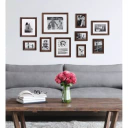 Kate and Laurel Bordeaux Brown Gallery Wall Picture Frame Set, 10-Piece Collection thumbnail 7