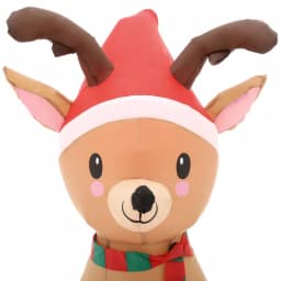 Home Accents Holiday 3.5 ft. Pre-Lit Airblown Inflatable Reindeer with LED Lights, Outdoor Holiday Decoration thumbnail 2