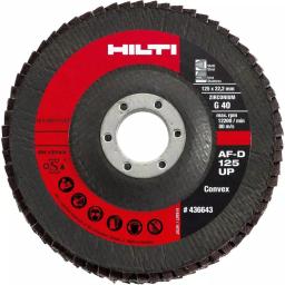 Hilti 5 in. x 7/8 in. 60 Grit Type 29 Flap Disc Universal Premium Pack, 10-Piece thumbnail 1