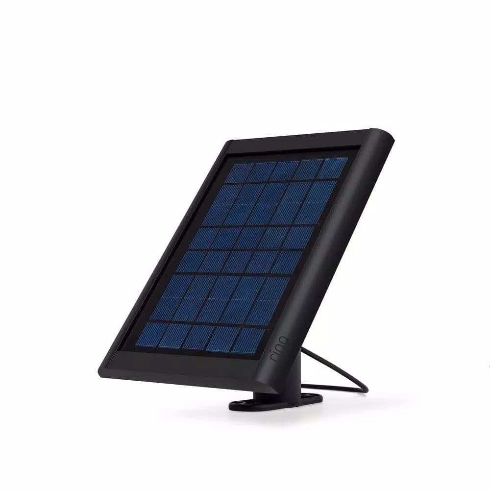 Ring Solar Panel for Spotlight Cam Battery and Stick Up Cam Battery, Black