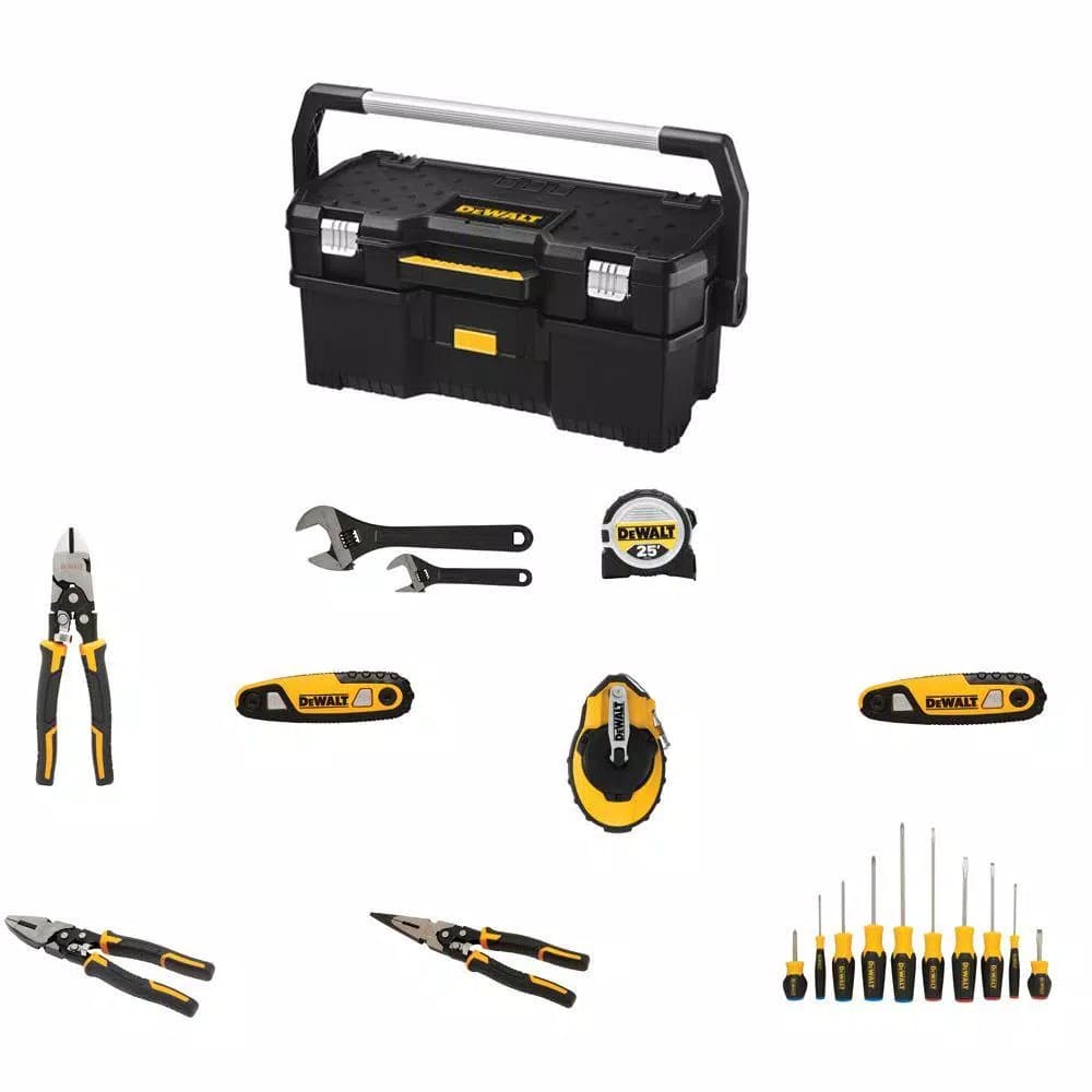 DEWALT 20-Piece Hand Tool Combo Kit with 24-Inch Tote