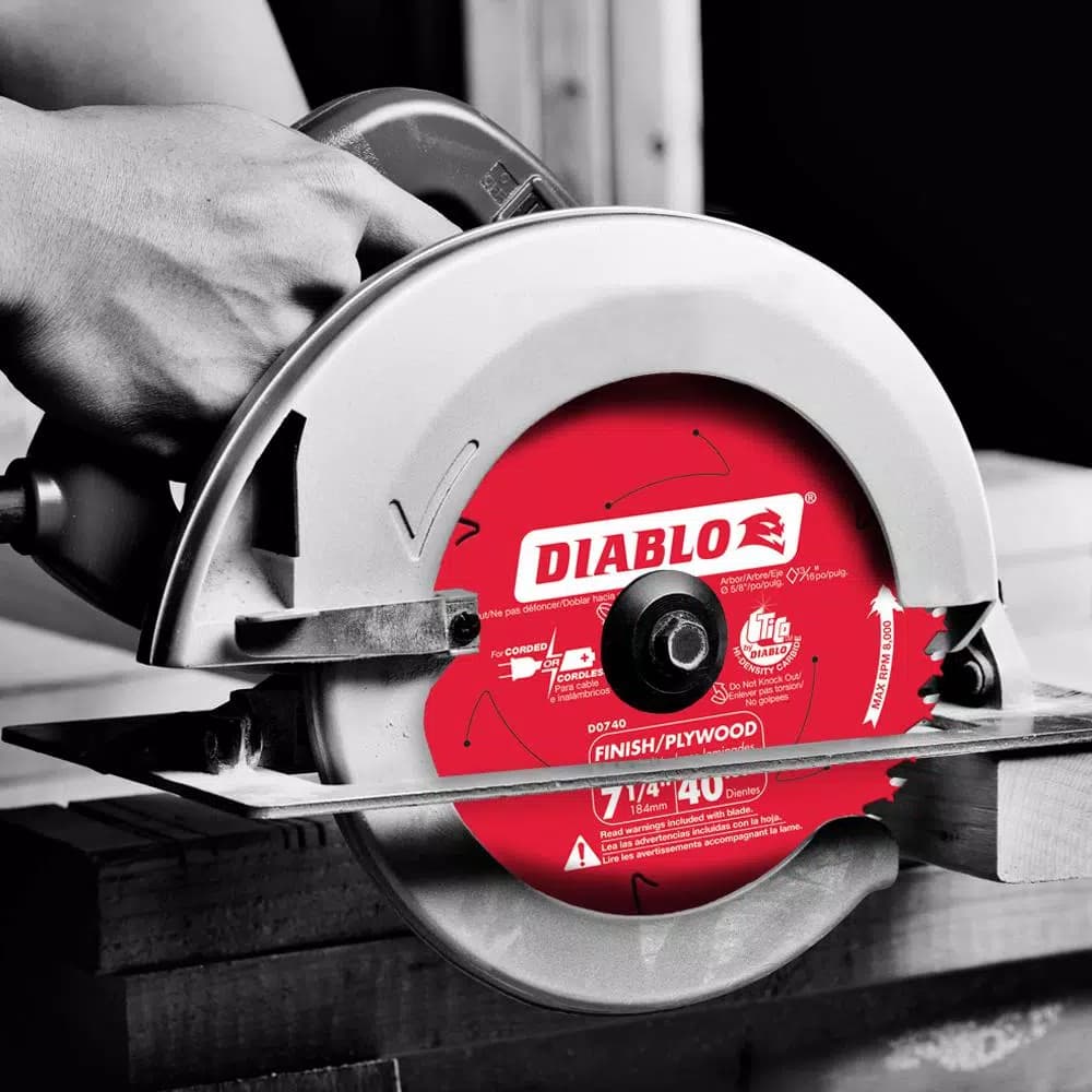 Diablo 7-1/4 in. x 40-Tooth Finish Saw Blade, 2-Pack