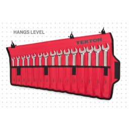 TEKTON 30-Piece Combination Wrench Set, 1/4-1 in. and 8-22 mm with Roll-Up Pouch thumbnail 9