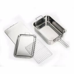 ExcelSteel 4-Piece Stainless Steel Stovetop Smoker Specialty Set thumbnail 1