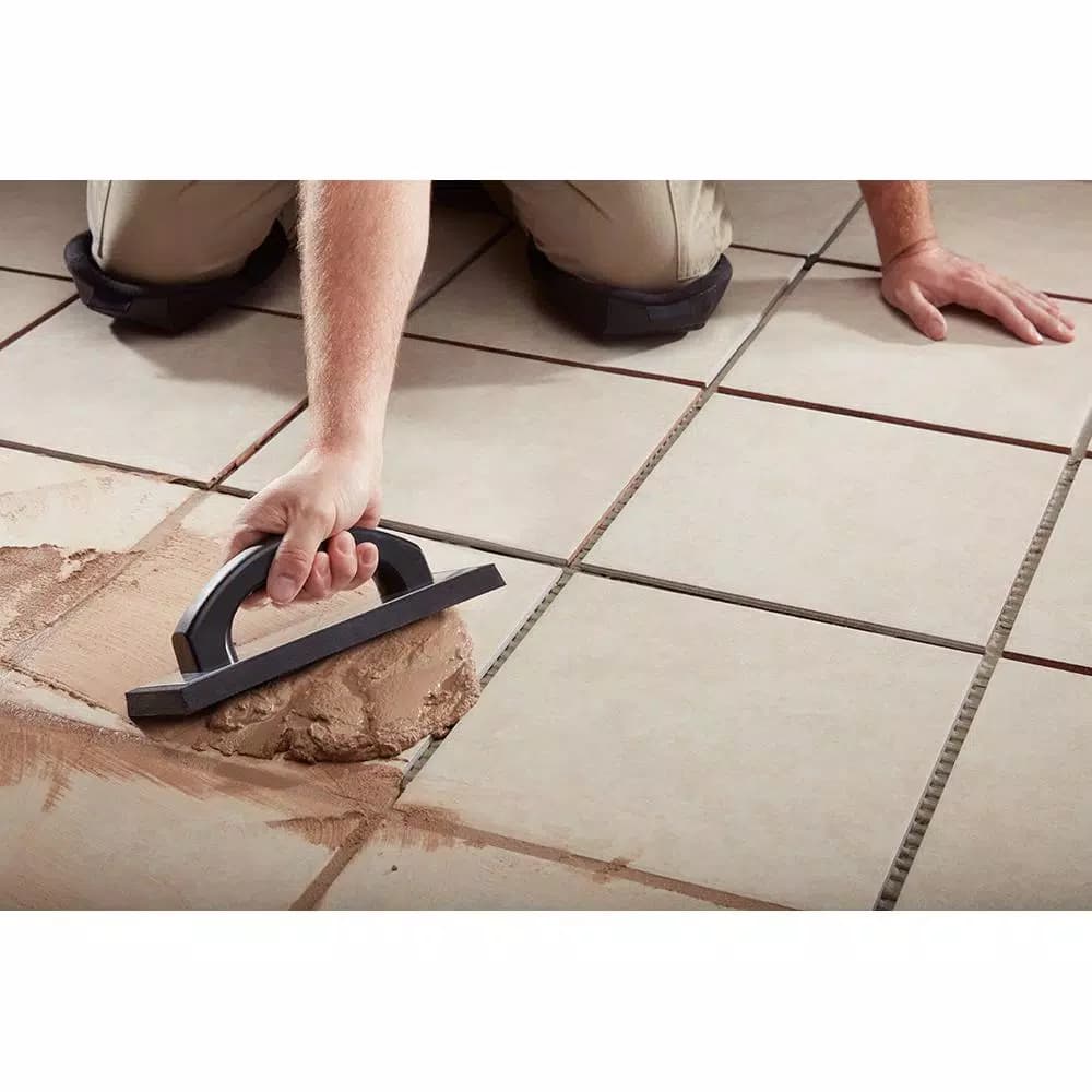 Unbranded Molded Rubber Grout Float with Aluminum Back Plate, 9.5 in. x 4 in.