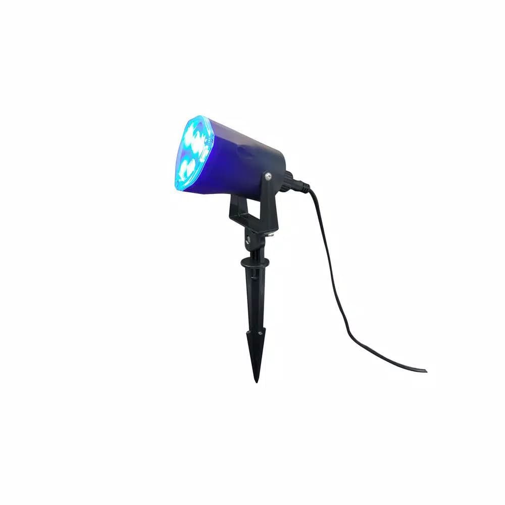 Home Accents Holiday Blue LED Spotlight - Super-Bright Specialty Holiday Light with Stake
