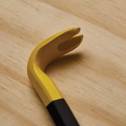 Stanley 10 in. Nail Claw Wrecking Bar with Dual Nail Slots thumbnail 4
