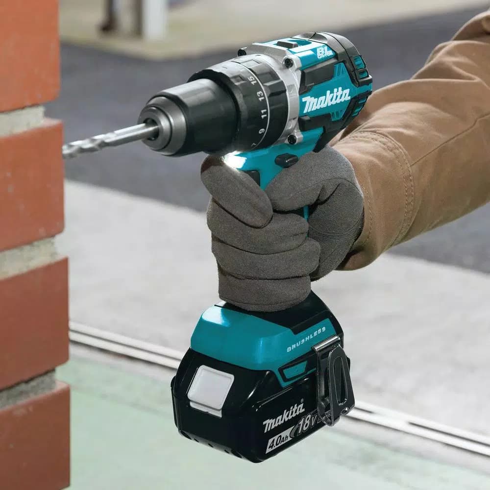 Makita 18V LXT Brushless Cordless Hammer Drill and Impact Driver Combo Kit with (2) 4Ah Batteries and Charger