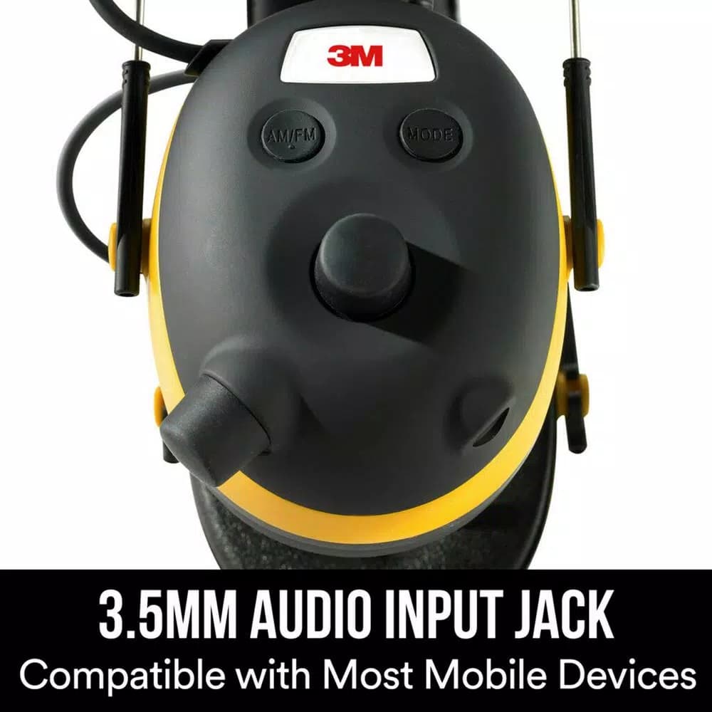 3M WorkTunes Digital Hearing Protector with AM/FM Radio and Auxiliary Jack