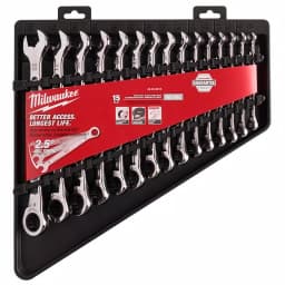 Milwaukee 15-Piece Metric Ratcheting Combination Wrench Set thumbnail 4