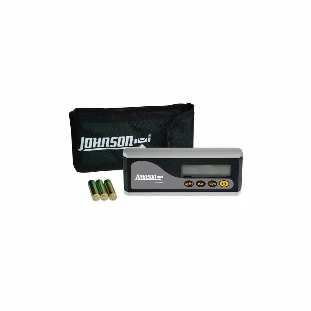 Johnson 6" Magnetic Digital Level Inclinometer with Backlight and GripTight™ Magnets