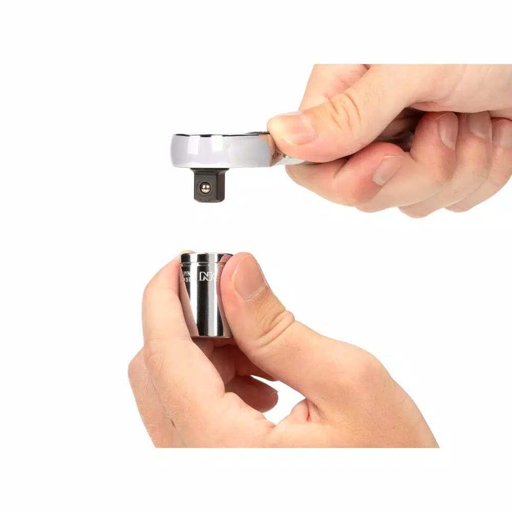Tekton 3/8 in. Drive x 8 in. Ultra-Compact 90-Tooth Ratchet