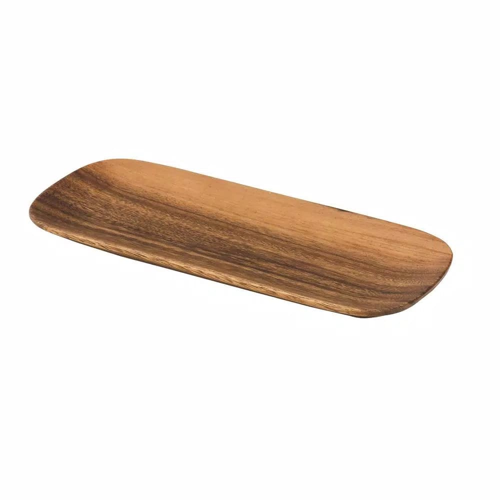 Acaciaware 6-Piece Handcrafted Acacia Wood Oval Serving Tray Set