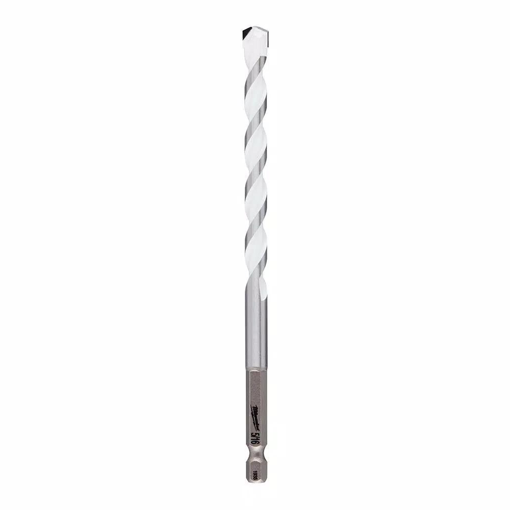 Milwaukee SHOCKWAVE 5/16 in. Carbide Multi-Material Drill Bit, 6 in. Length, 1/4 in. Hex Shank