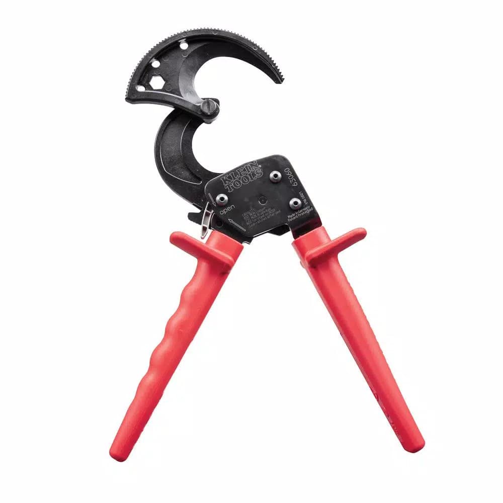 Klein Tools 10-1/4 in. Ratcheting Cable Cutter for Copper and Aluminum Wire