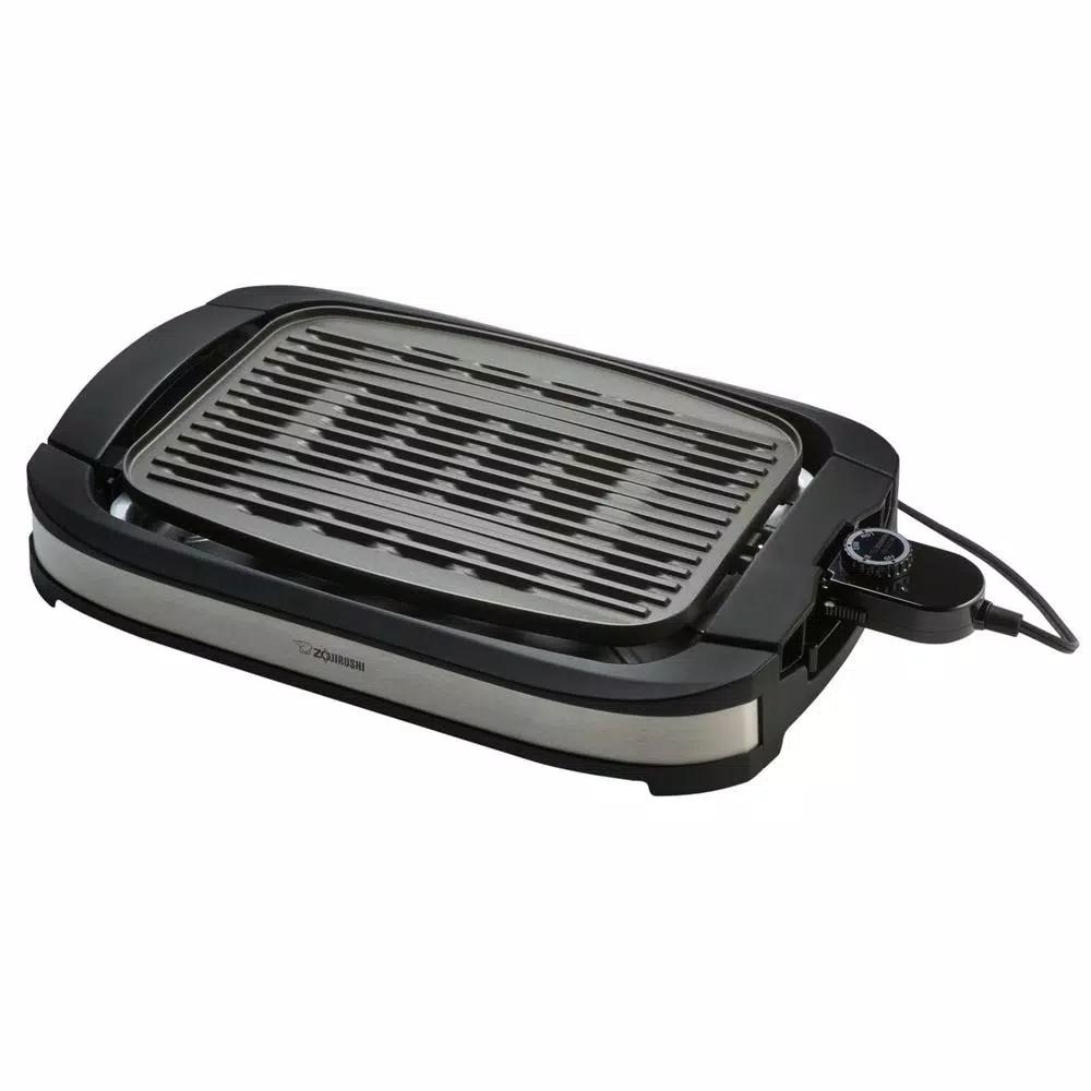 Zojirushi Black Stainless Steel Indoor Electric Grill, 1500W, 165 sq. in. Cooking Surface
