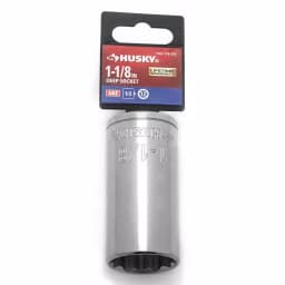 Husky 1/2 in. Drive 1-1/8 in. Deep 12-Point Socket thumbnail 2