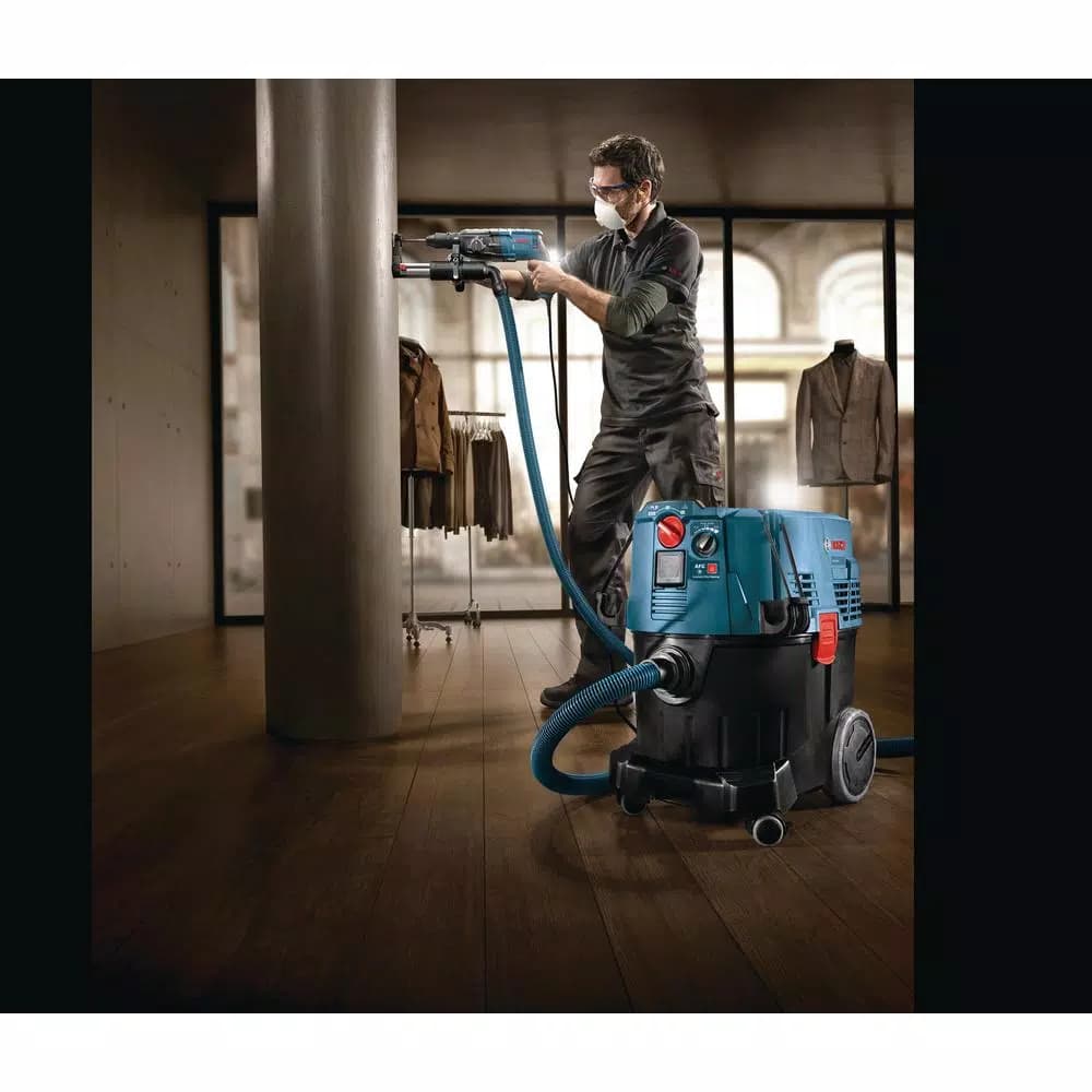 Bosch VAC090AH 9 Gallon Wet/Dry Dust Extractor with Auto Filter Clean and HEPA Filter