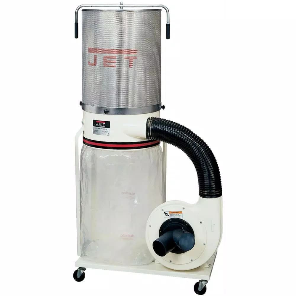 JET DC-1200VX-CK1 2 HP 1200 CFM Dust Collector with Vortex Cone and 2-Micron Canister Kit, 230V
