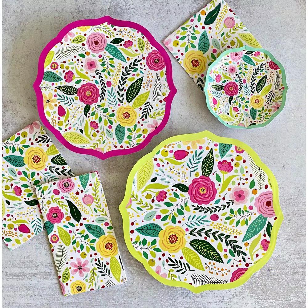 Sugar Plum Party SugarPlum Spring Blossoms Paper Lunch Napkins, 32-Piece Set