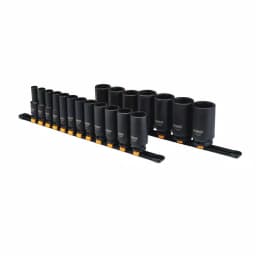 DEWALT 1/2 in. Drive SAE Deep Impact Socket Set, 19-Piece thumbnail 1